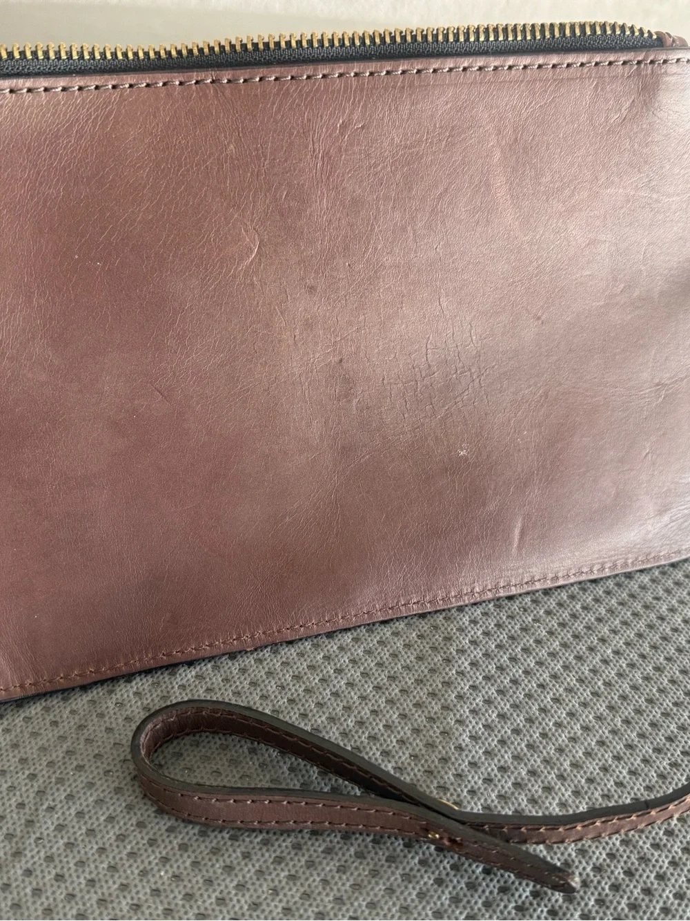 Leather Valentino Fiore Wallet Pouch